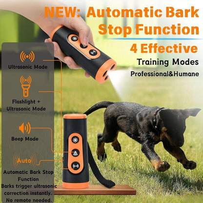 Dog Bark Deterrent Device, Upgraded Ultrasonic anti Barking Device for Dogs, 35FT Range Auto Barkshield for Own & Neighbor'S Dog, Safe & Effective No Barking Device for Dogs