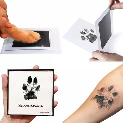 Pet Paw Print Set Children'S Baby Handprint Footprint Photosensitive Ink Pad Memorial Album Postcard DIY Production
